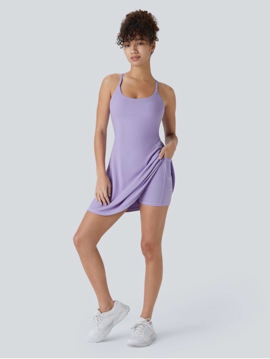 HALARA Dresses & Skirts - New Halara SoftlyZero™ Plush Backless Active Dress Size L